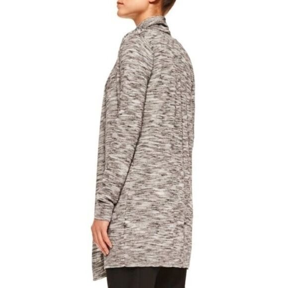 Theory Trincy C Evian Space-dye open Cardigan in marled gray, Size P/XS - Picture 2 of 10